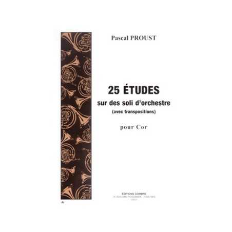 ETUDES SUR DES SOLI D'ORCHESTRE AVEC TRANSPOSITION (25)