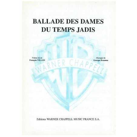 BALLADE DES DAMES DU TEMPS JADIS
