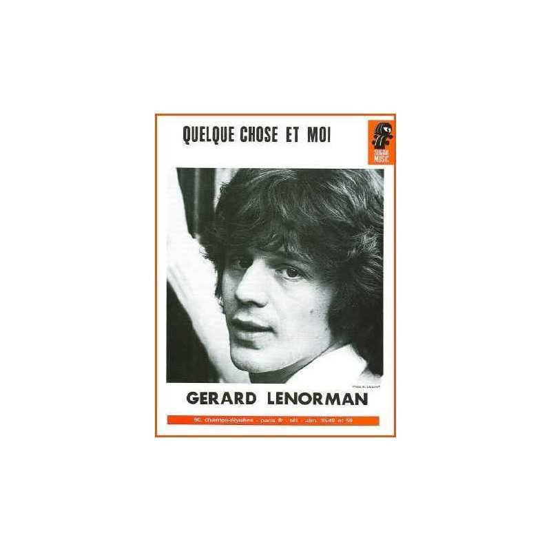 Partition QUELQUE CHOSE ET MOI Gérard Lenorman pdf