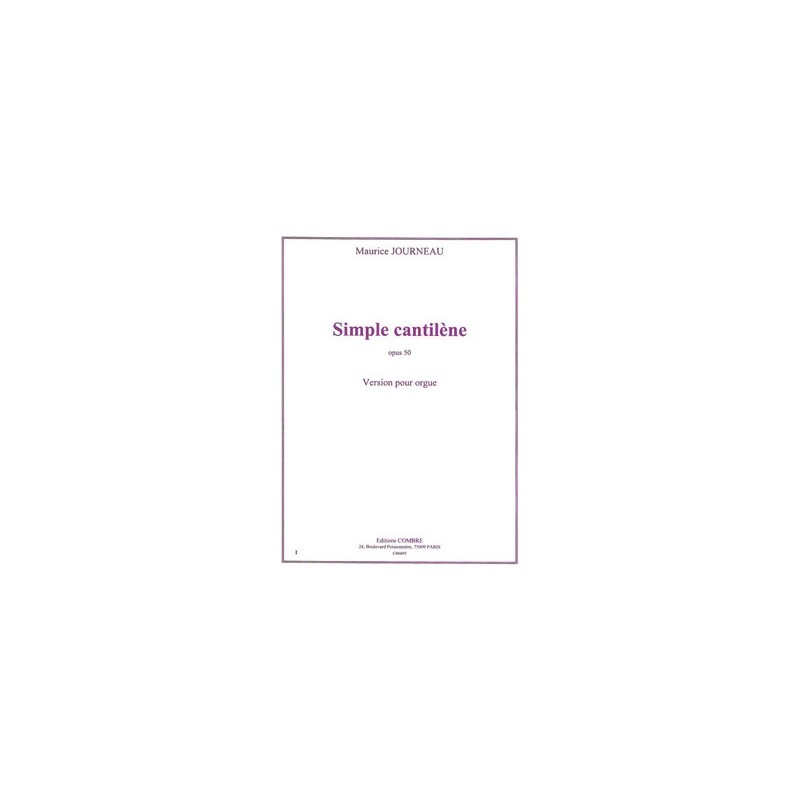 SIMPLE CANTILÈNE OP.50