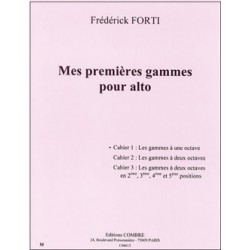 MES PREMIÈRES GAMMES POUR ALTO - CAHIER 1 : GAMMES À 1 OCTAVE