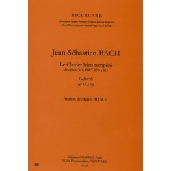 CLAVIER BIEN TEMPÉRÉ 2E LIVRE - CAHIER C N°13 À 18