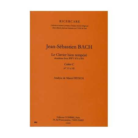 CLAVIER BIEN TEMPÉRÉ 2E LIVRE - CAHIER C N°13 À 18