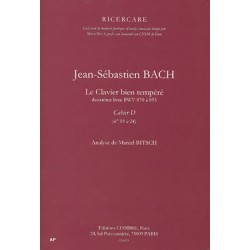 CLAVIER BIEN TEMPÉRÉ 2E LIVRE - CAHIER D N°19 À 24
