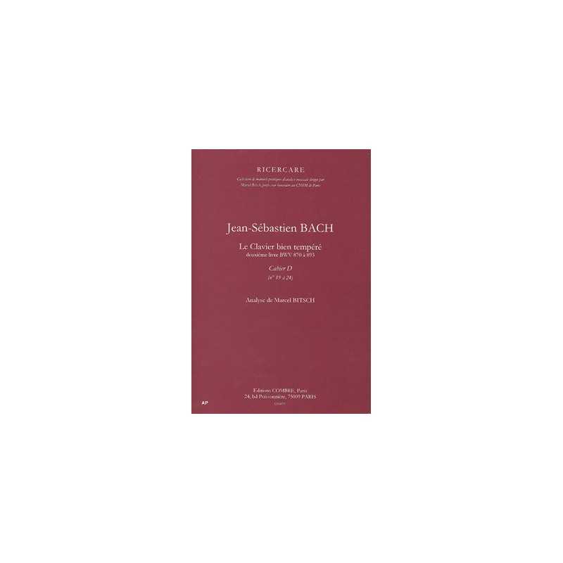 CLAVIER BIEN TEMPÉRÉ 2E LIVRE - CAHIER D N°19 À 24