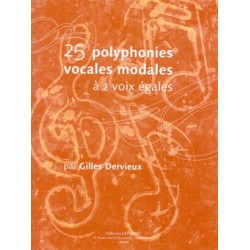 POLYPHONIES VOCALES MODALES (25) À 2 VOIX ÉGALES