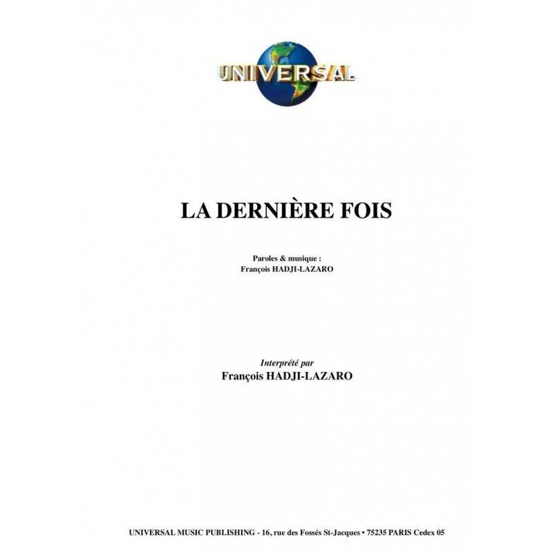LA DERNIÈRE FOIS