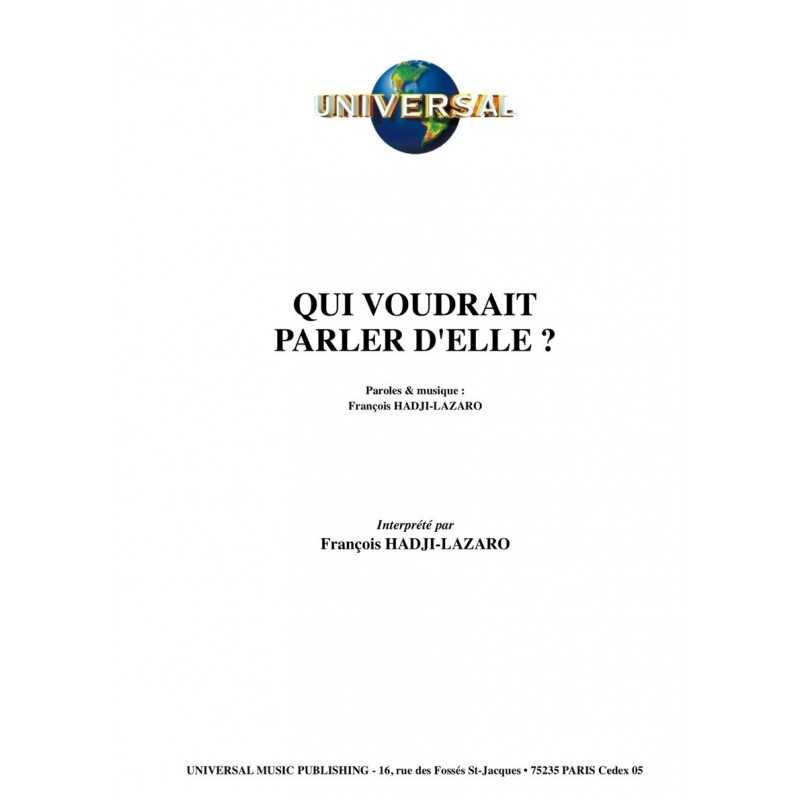 QUI VOUDRAIT PARLER D'ELLE ?