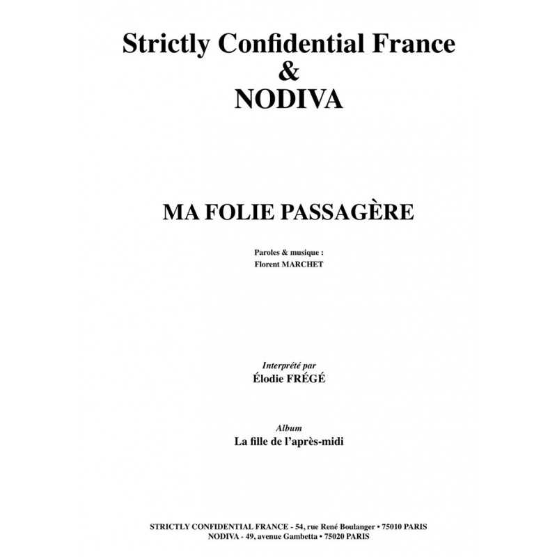 MA FOLIE PASSAGÈRE 