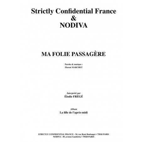 MA FOLIE PASSAGÈRE 