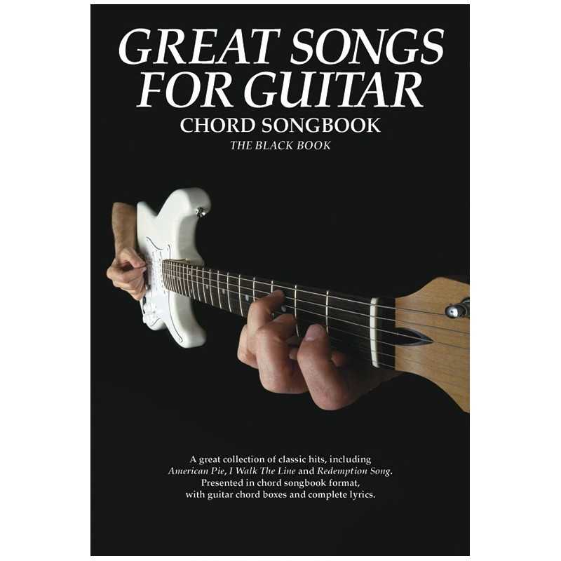 THE BLACK BOOK - GREAT SONGS FOR GUITAR CHORD SONGBOOK