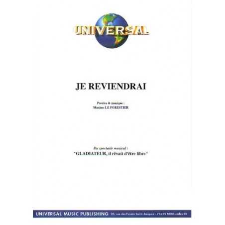 JE REVIENDRAI