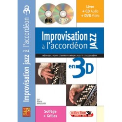 IMPROVISATION JAZZ À L'ACCORDÉON EN 3D (+ CD et DVD)