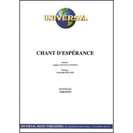 CHANT D'ESPÉRANCE