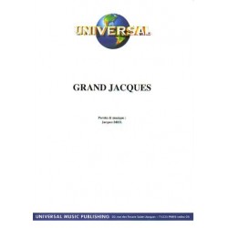 Sheet music GRAND JACQUES Jacques BREL pdf