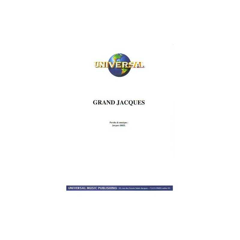 Sheet music GRAND JACQUES Jacques BREL pdf