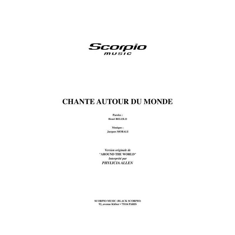 CHANTE AUTOUR DU MONDE