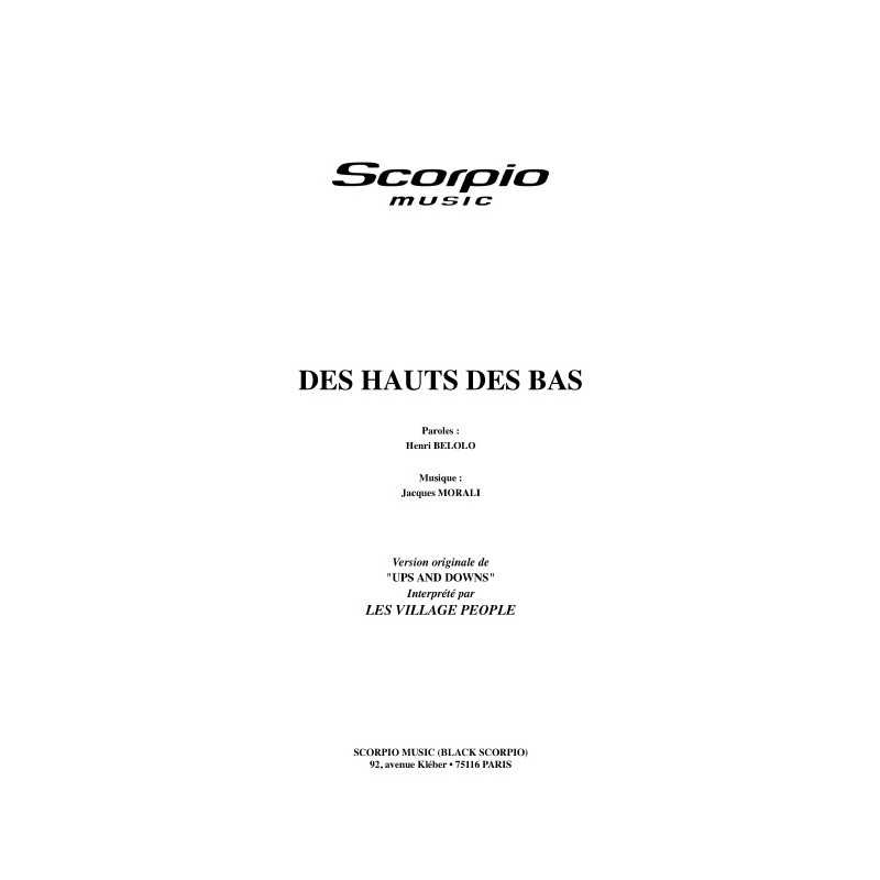 DES HAUTS DES BAS