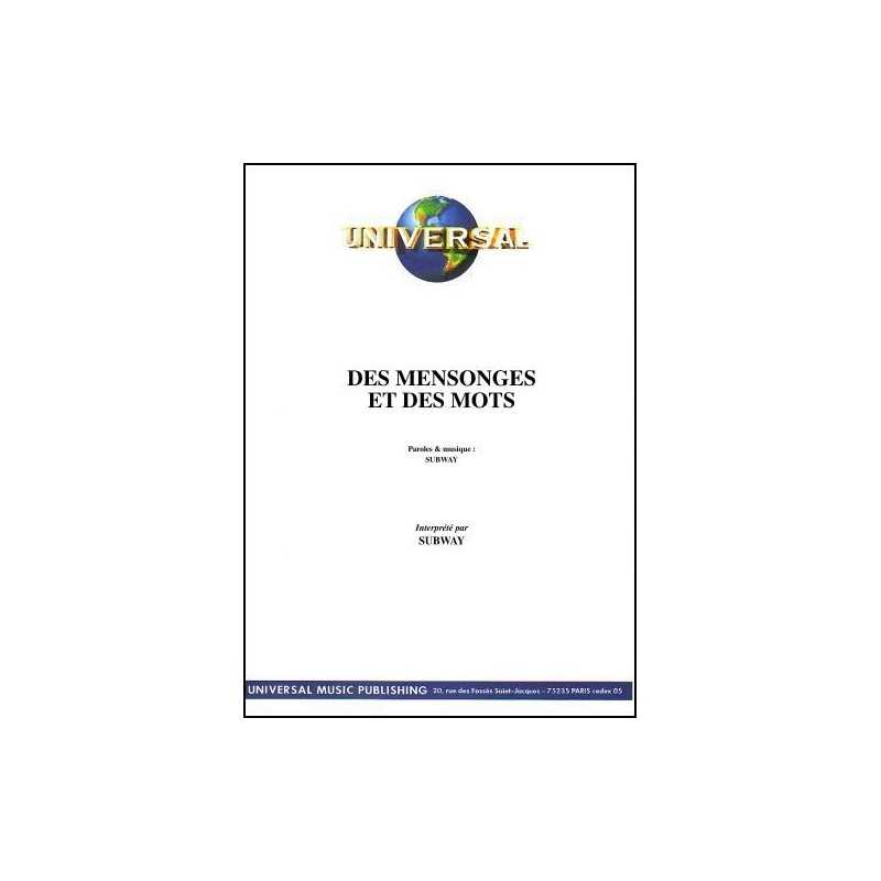 DES MENSONGES ET DES MOTS