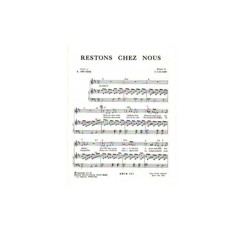 RESTONS CHEZ NOUS