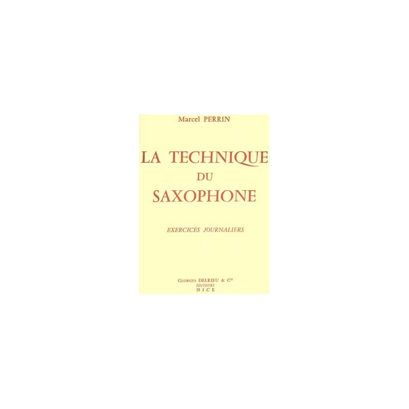 TECHNIQUE DU SAXOPHONE