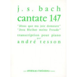 Sheet music JÉSUS QUE MA JOIE DEMEURE CANTATE N°147 Johann Sebastian BACH