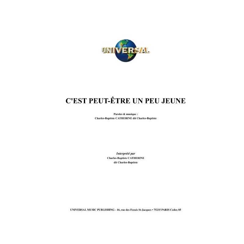 C'EST PEUT-ÊTRE UN PEU JEUNE