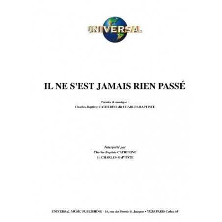 IL NE S'EST JAMAIS RIEN PASSÉ