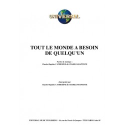 TOUT LE MONDE A BESOIN DE QUELQU'UN