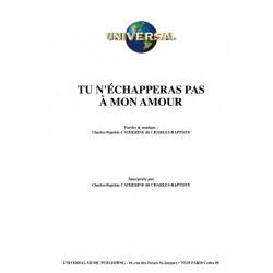 TU N'ÉCHAPPERAS PAS À MON AMOUR