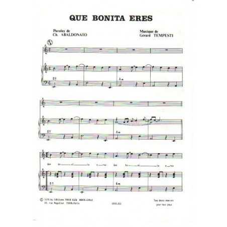 QUE BONITA ERES