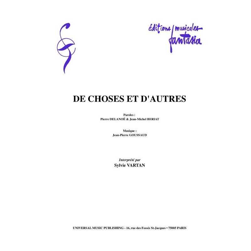 DE CHOSES ET D'AUTRES