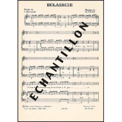 Sheet music ECLAIRCIE Michel Fugain