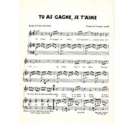 TU AS GAGNE, JE T'AIME