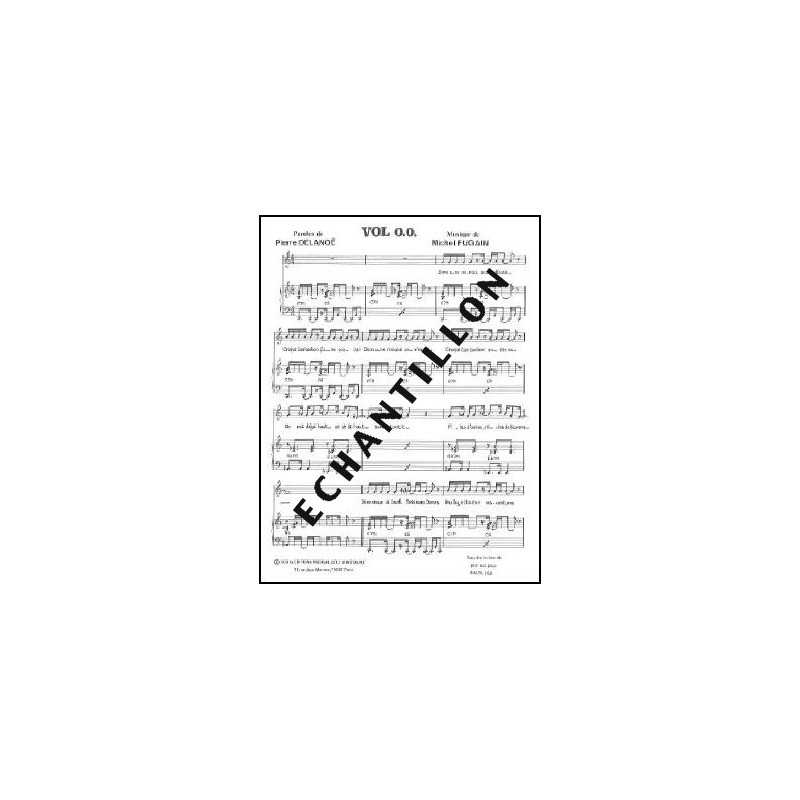 Sheet music VOL 0.0. Michel Fugain