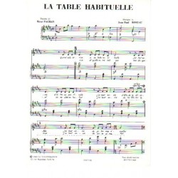LA TABLE HABITUELLE