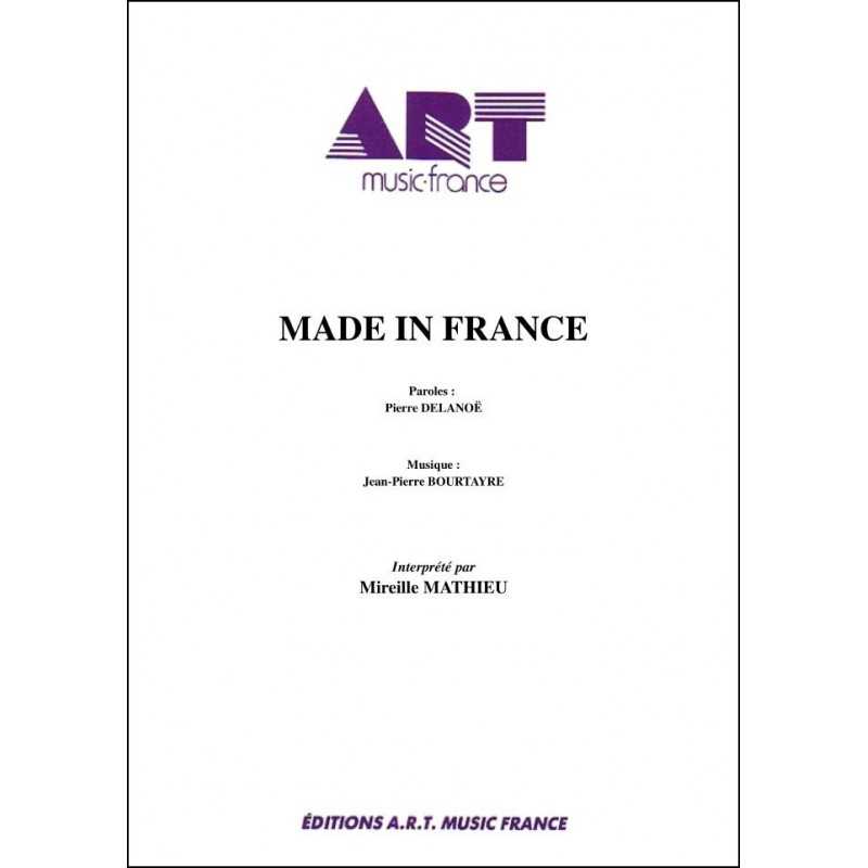 Sheet music MADE IN FRANCE Mireille Mathieu