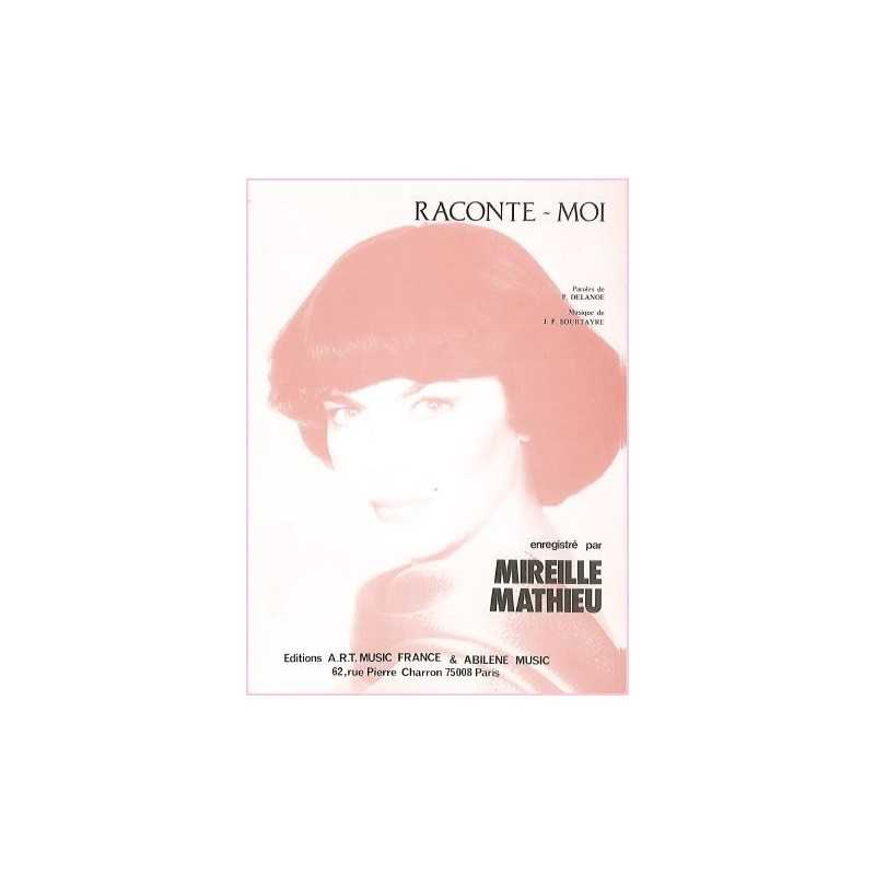 Sheet music RACONTE-MOI Mireille Mathieu