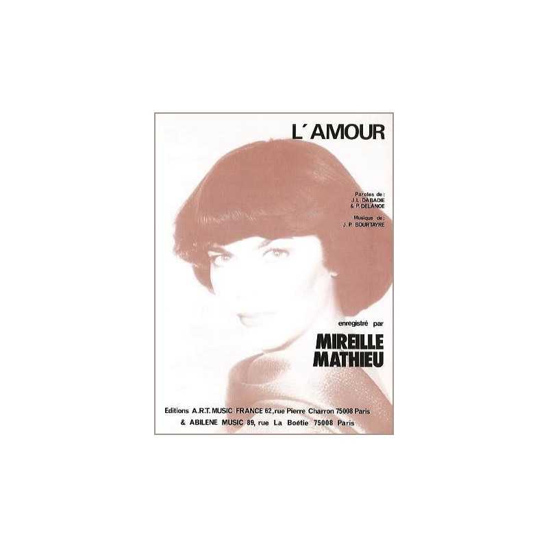 Partition L'AMOUR Mireille Mathieu