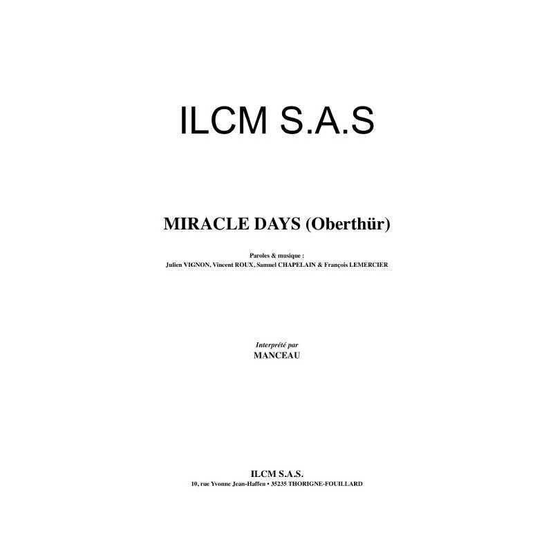 MIRACLE DAYS (OBERTHÜR) 