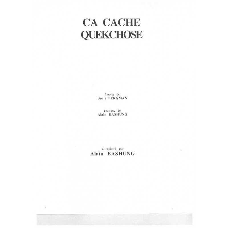 ÇA CACHE QUEKCHOSE