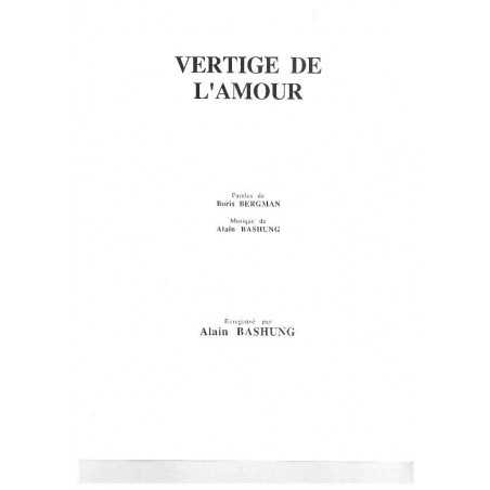 VERTIGE DE L'AMOUR