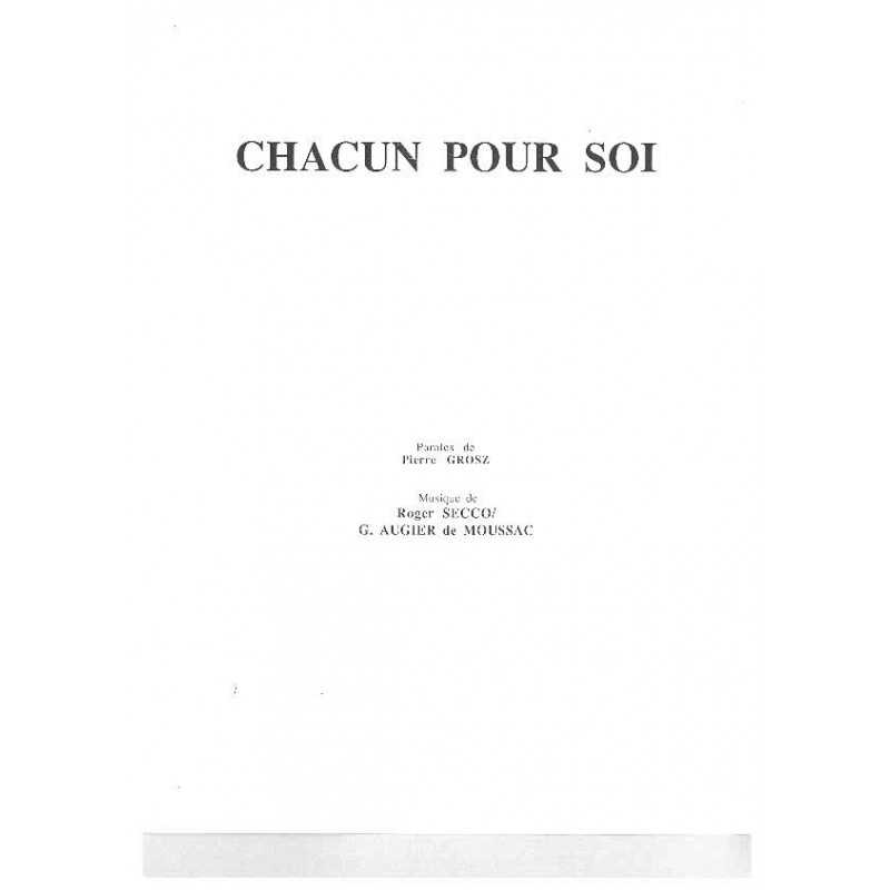 CHACUN POUR SOI