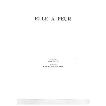ELLE A PEUR