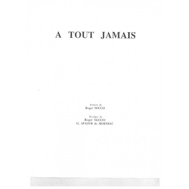 A TOUT JAMAIS