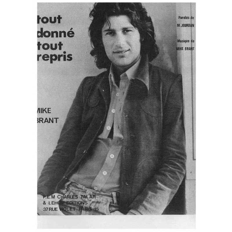 TOUT DONNÉ TOUT REPRIS