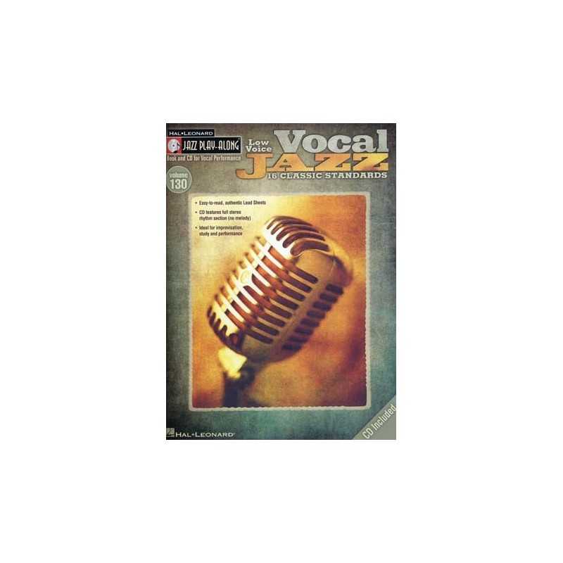 JAZZ PLAY-ALONG VOL.130 VOCAL JAZZ LOW VOICE (+CD)