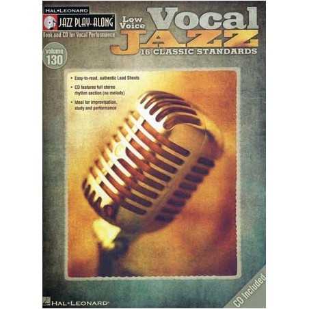 JAZZ PLAY-ALONG VOL.130 - VOCAL JAZZ LOW VOICE (+CD)