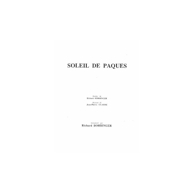 SOLEIL DE PAQUES