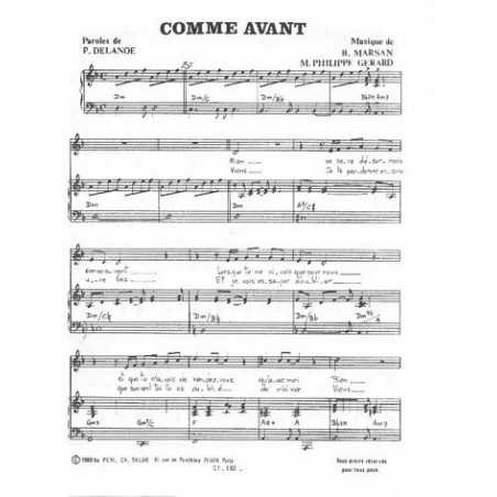 COMME AVANT